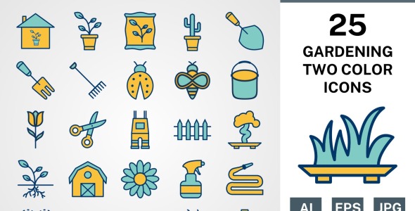 Набор иконок на тему nature