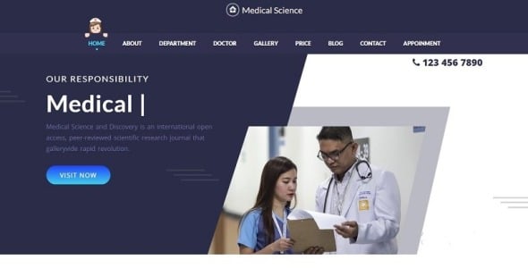 целевая страница медицинского лечения