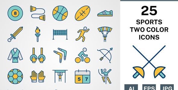 Набор иконок на тему sports