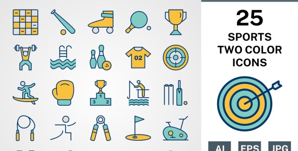 Набор иконок на тему sports