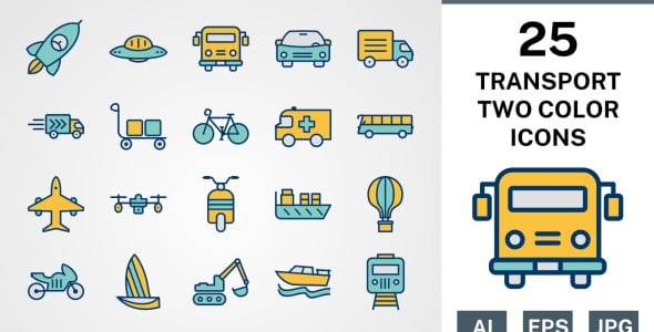 Набор иконок на тему transport