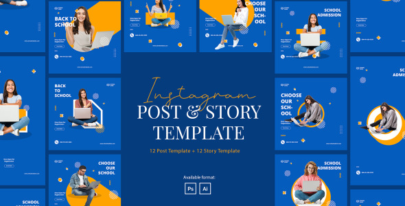 Шаблон для соцсетей на тему графика