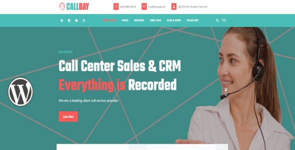 колл-центр wordpress тема