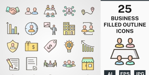 Набор иконок на тему business