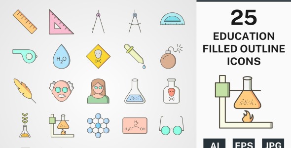 Набор иконок на тему science