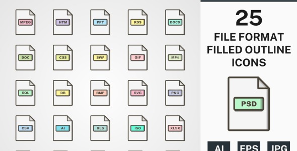 Набор иконок на тему text