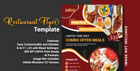 Фирменный стиль на тему еда и ресторан