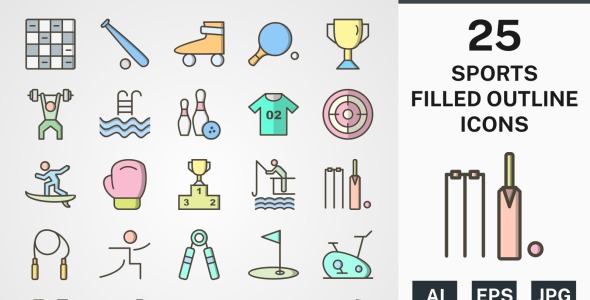 Набор иконок на тему sports