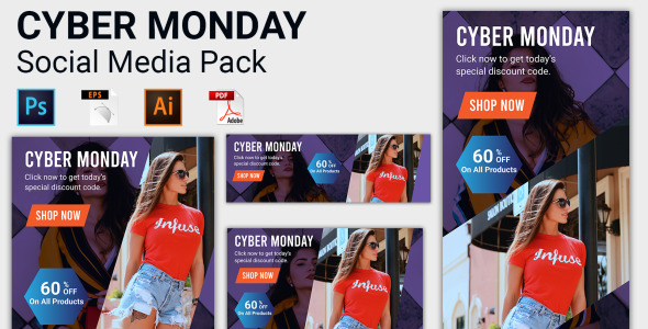 Шаблон для соцсетей на тему графика