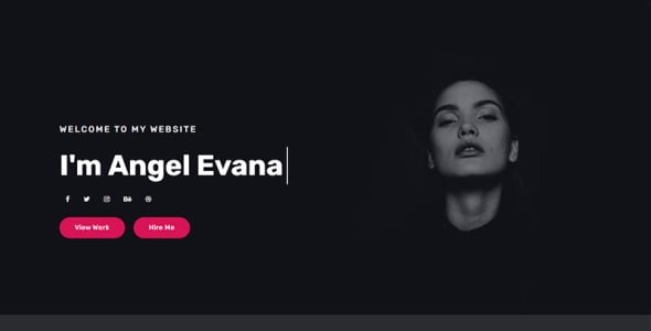 шаблон целевой страницы личного портфолио