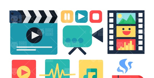 Набор иконок на тему industrial