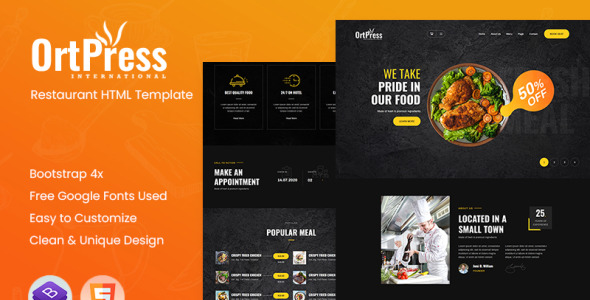 Restaurant Website Template