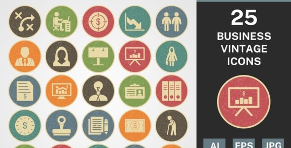 Набор иконок на тему business