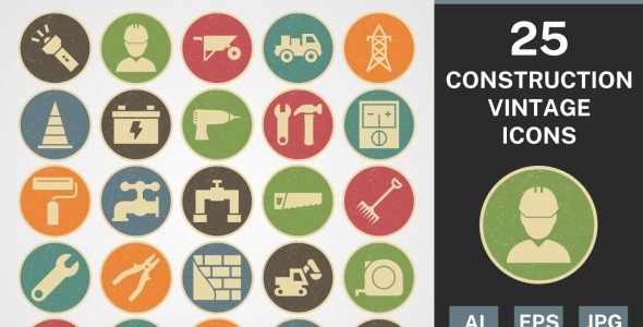 Набор иконок на тему industrial