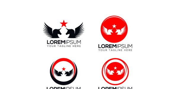 Шаблон логотипа на тему графика