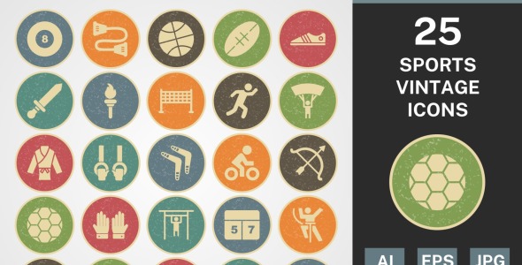 Набор иконок на тему sports