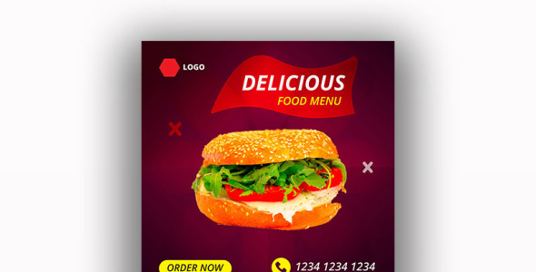 Шаблон для соцсетей на тему графика