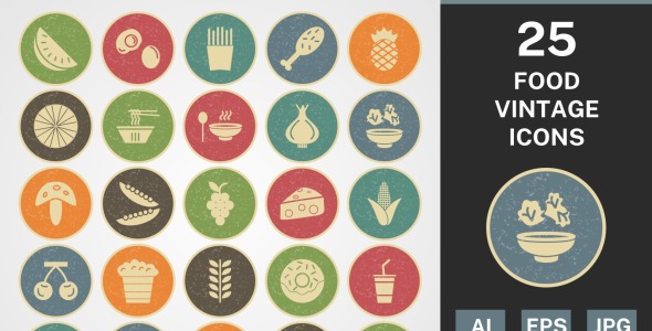 Набор иконок на тему food