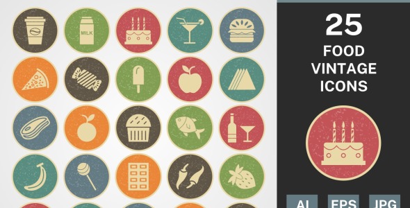 Набор иконок на тему food