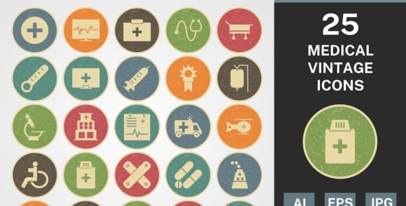 Набор иконок на тему medical