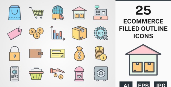 Набор иконок на тему shopping