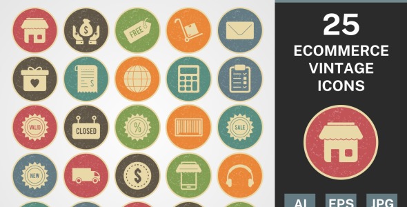 Набор иконок на тему shopping