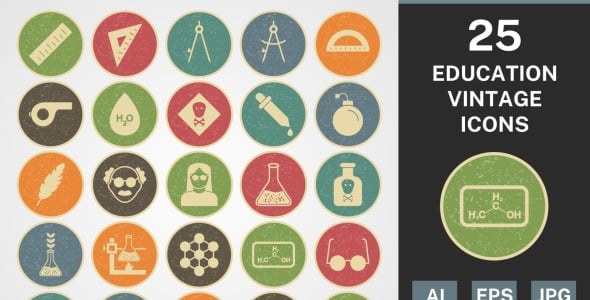 Набор иконок на тему science