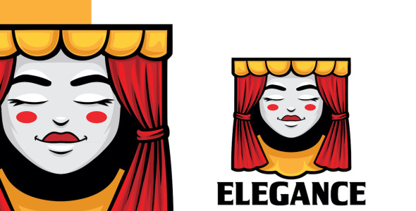 Шаблон логотипа на тему графика