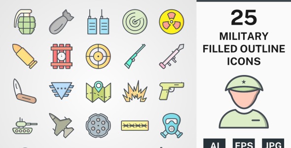 Набор иконок на тему military
