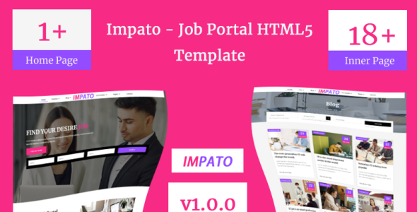 Job Portal Html5 Teamplate Website Template