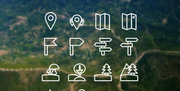 Набор иконок на тему travel