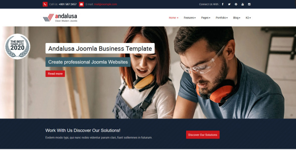 корпоративный шаблон joomla