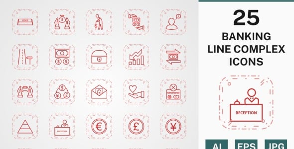 Набор иконок на тему финансы