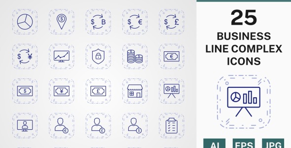 Набор иконок на тему финансы