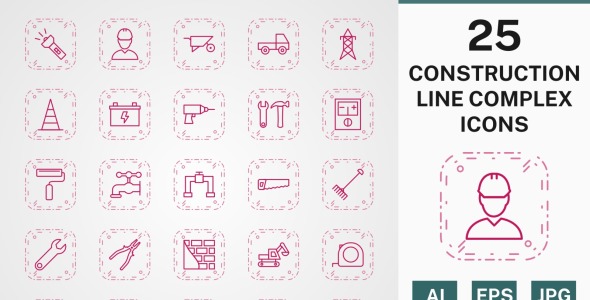 Набор иконок на тему industrial