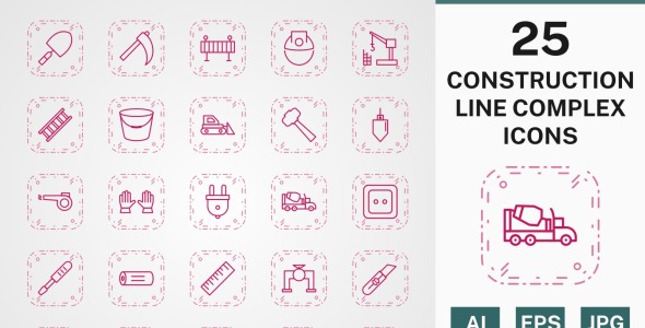 Набор иконок на тему industrial