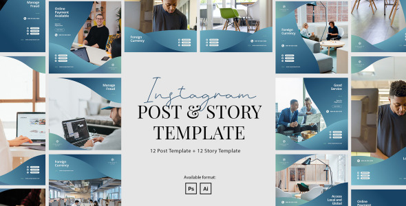 Шаблон для соцсетей на тему графика