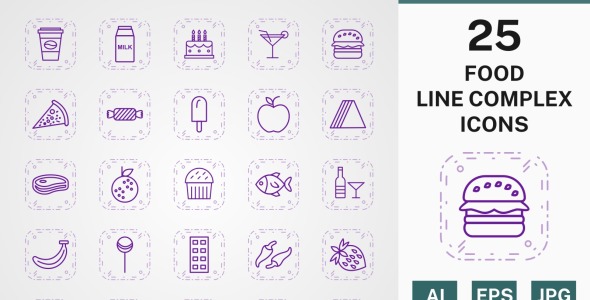 Набор иконок на тему food