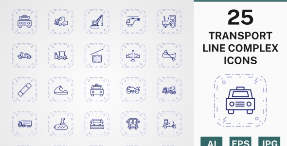 Набор иконок на тему transport