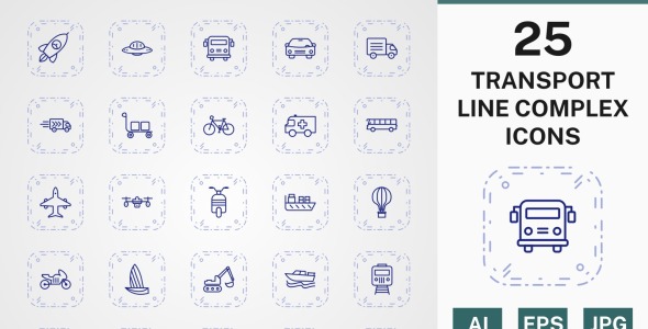 Набор иконок на тему transport