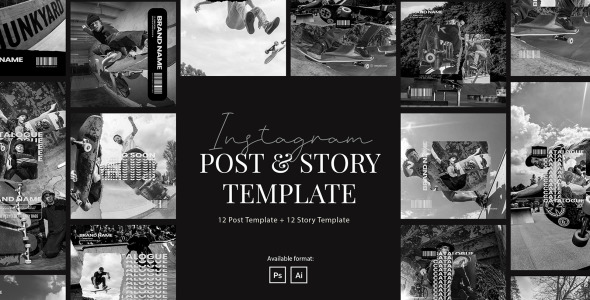 Шаблон для соцсетей на тему графика