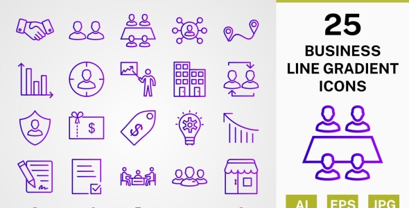 Набор иконок на тему business