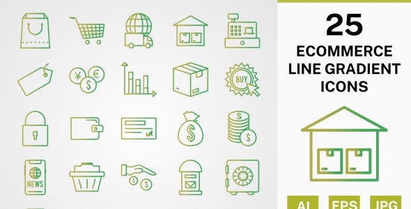 Набор иконок на тему shopping