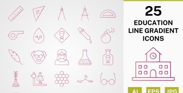 Набор иконок на тему science