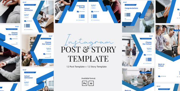 Шаблон для соцсетей на тему графика