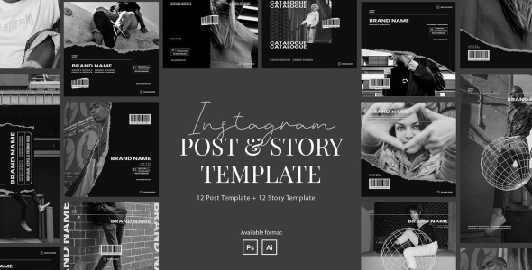 Шаблон для соцсетей на тему графика