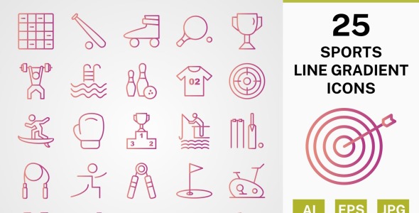 Набор иконок на тему sports