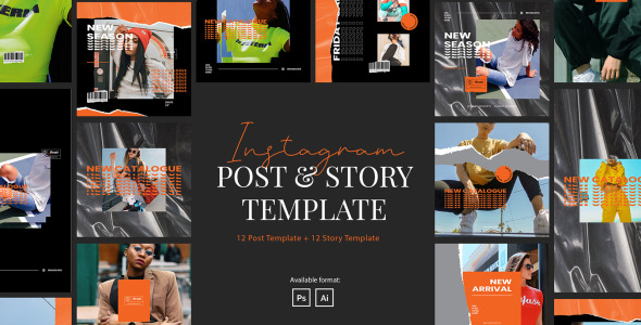 Шаблон для соцсетей на тему графика