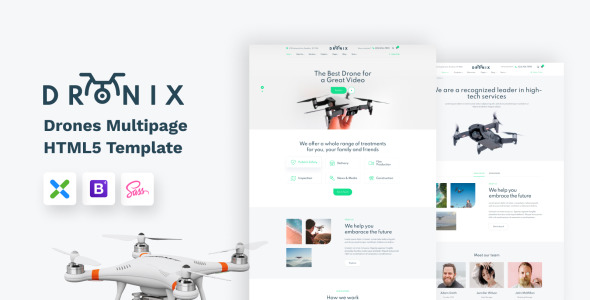 шаблон сайта магазина дронов