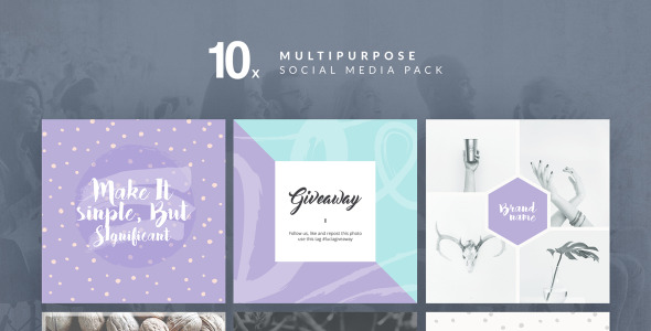 Шаблон для соцсетей на тему графика